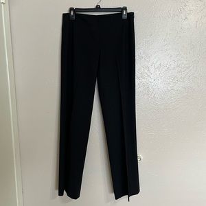 Theory Black Wool Straight Leg Dress Pants Womens 4